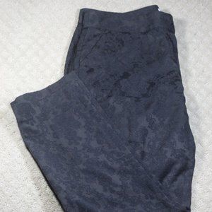 Laundry by Shelli Segal Size 10 Lace Embossed Mid Rise Pants